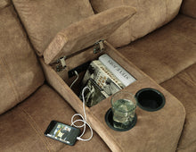 Load image into Gallery viewer, Huddle-Up Glider Reclining Loveseat with Console
