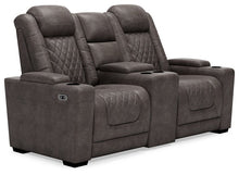 Load image into Gallery viewer, HyllMont Power Reclining Loveseat with Console
