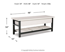 Load image into Gallery viewer, Rhyson Storage Bench
