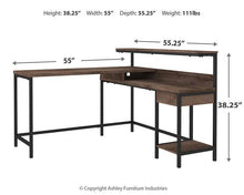 Load image into Gallery viewer, Arlenbry Home Office L-Desk with Storage
