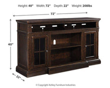 Load image into Gallery viewer, Roddinton 72&quot; TV Stand with Electric Fireplace
