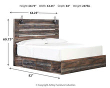 Load image into Gallery viewer, Drystan Bed with 2 Storage Drawers
