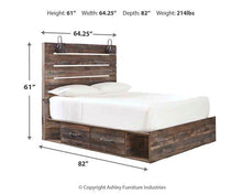 Load image into Gallery viewer, Drystan Bed with 2 Storage Drawers
