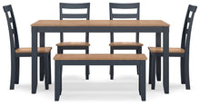 Load image into Gallery viewer, Gesthaven Dining Table with 4 Chairs and Bench (Set of 6)
