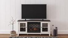 Load image into Gallery viewer, Dorrinson 60&quot; TV Stand with Electric Fireplace
