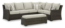 Load image into Gallery viewer, Brook Ranch Outdoor Sofa Sectional/Bench with Cushion (Set of 3)
