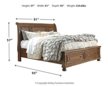 Load image into Gallery viewer, Flynnter Bed with 2 Storage Drawers
