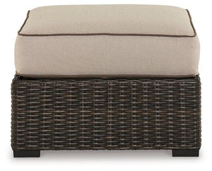 Coastline Bay Outdoor Ottoman with Cushion