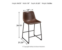 Load image into Gallery viewer, Centiar Counter Height Bar Stool
