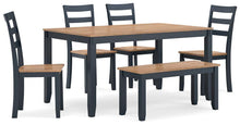 Load image into Gallery viewer, Gesthaven Dining Table with 4 Chairs and Bench (Set of 6)
