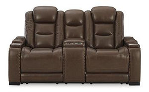 The Man-Den Power Reclining Loveseat with Console