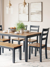 Load image into Gallery viewer, Gesthaven Dining Table with 4 Chairs and Bench (Set of 6)
