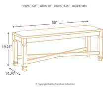 Load image into Gallery viewer, Tyler Creek Dining Bench
