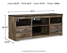 Load image into Gallery viewer, Trinell 63&quot; TV Stand with Electric Fireplace
