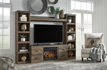 Load image into Gallery viewer, Trinell 4-Piece Entertainment Center with Electric Fireplace
