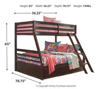 Load image into Gallery viewer, Halanton Youth Bunk Bed with 1 Large Storage Drawer
