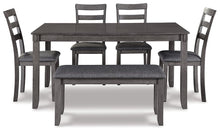 Load image into Gallery viewer, Bridson Dining Table and Chairs with Bench (Set of 6)
