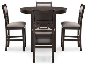 Langwest Counter Height Dining Table and 4 Barstools (Set of 5)