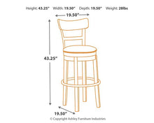 Load image into Gallery viewer, Pinnadel Bar Height Bar Stool
