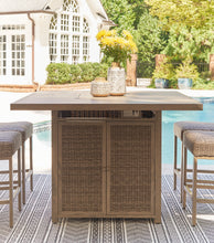 Load image into Gallery viewer, Walton Bridge Outdoor Bar Table with Fire Pit
