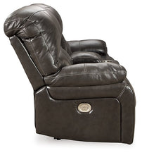 Load image into Gallery viewer, Hallstrung Power Reclining Loveseat with Console
